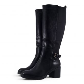 18HQ Love4shoes Γυναικείες Μπότες ΜΑΥΡΟ