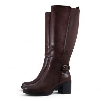 18HQ Love4shoes Γυναικείες Μπότες ΚΑΦΕ