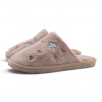 XL-8076 Love4shoes Γυναικείες Παντόφλες Χειμερινές ΚΑΦΕ