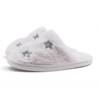 61843 Love4shoes  Παντόφλες Χειμερινές ΜΠΕΖ