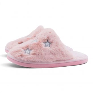 61843 Love4shoes  Παντόφλες Χειμερινές ΡΟΖ