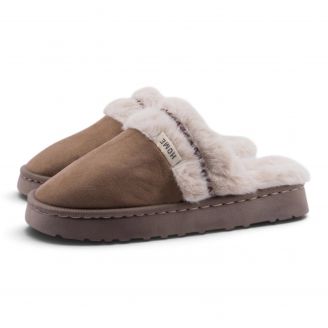 61818 Love4shoes Γυναικείες Παντόφλες Χειμερινές ΠΟΥΡΟ