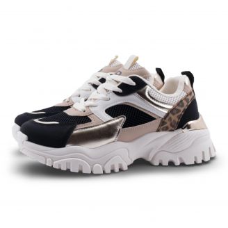 9654 Laura Biagiotti Γυναικεία Sneakers ΜΑΥΡΟ