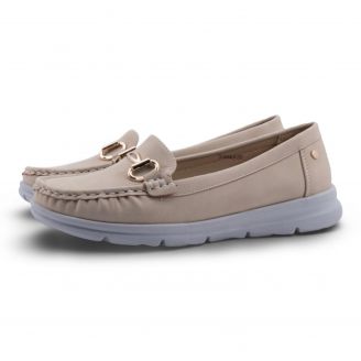 MIKALA Antrin Γυναικεία Loafers - Slip On ΜΠΕΖ