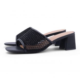 74-1719-04 B-Soft Γυναικεία Mules ΜΑΥΡΟ