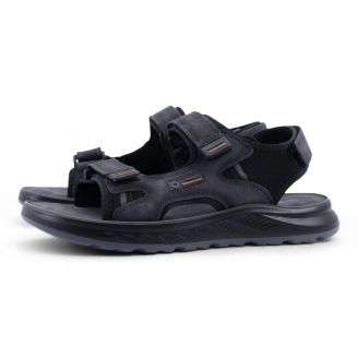 0045810 Love4shoes Ανδρικά Πέδιλα ΜΑΥΡΟ