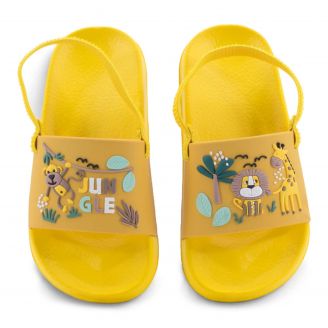 976609 Love4shoes Παιδικές Σαγιονάρες ΚΙΤΡΙΝΟ
