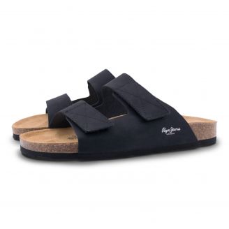 PMS800001 Pepe Jeans Ανδρικές Καλοκαιρινές Παντόφλες ΜΑΥΡΟ