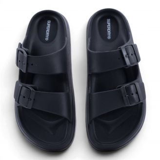 26280A Superdry Γυναικείες Σαγιονάρες Slides ΜΑΥΡΟ