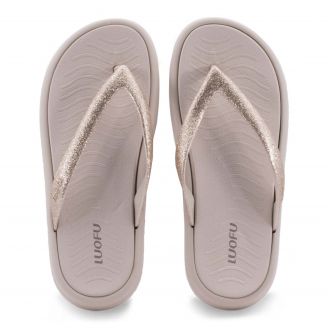 11833053 Parex Γυναικεία Σαγιονάρες Flip Flops ΧΡΥΣΟ