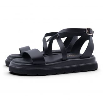 1610 Love4shoes Γυναικείες Πλατφόρμες ΜΑΥΡΟ
