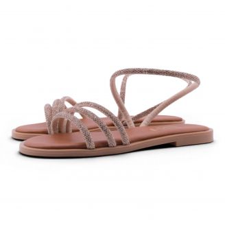 0140 Love4shoes Γυναικεία Σανδάλια ΧΑΛΚΟΣ