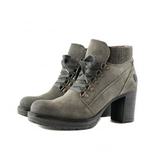 12 LOVE4SHOES Γυναικεία Μποτάκια ΓΚΡΙ
