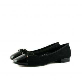 22 Love4shoes Γυναικεία Μπαλαρίνες ΜΑΥΡΟ