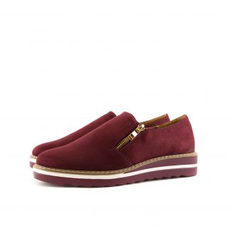 8913 MODA PLUS Γυναικεία Loafers - Slip On ΜΠΟΡΝΤΟ