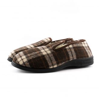 B568243 Love4shoes Ανδρικά Παντόφλες Χειμερινές ΚΑΦΕ