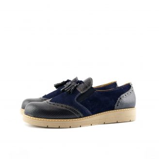 5007 JULIET Γυναικεία Loafers - Slip On ΜΠΛΕ